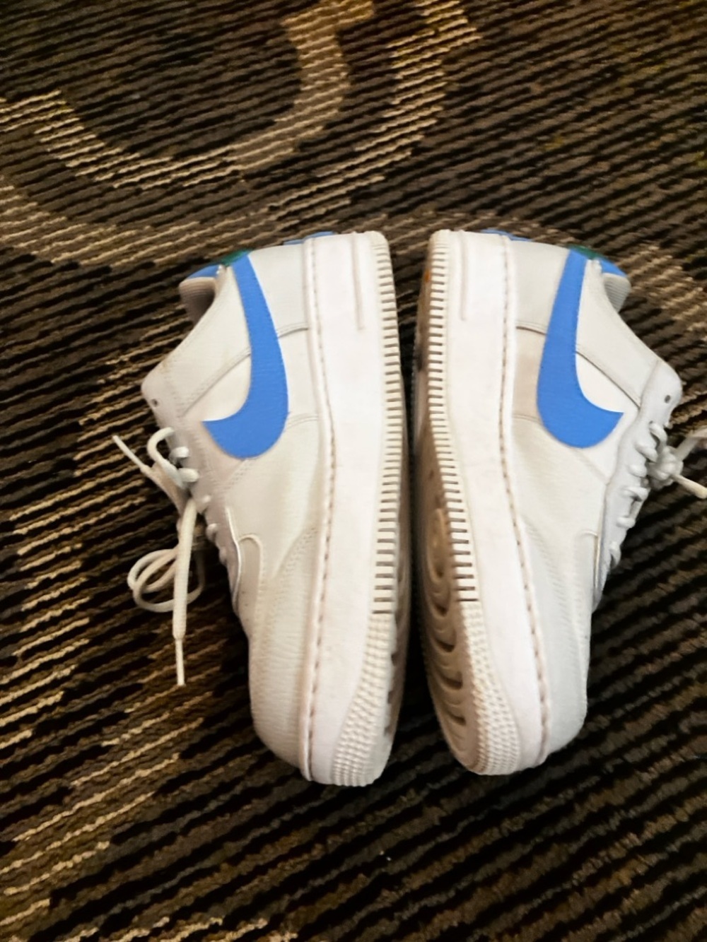 Nike AF1 Air Force 1 Shadow Photon Dust/Malachite Women Size 10 - Picture 7 of 10